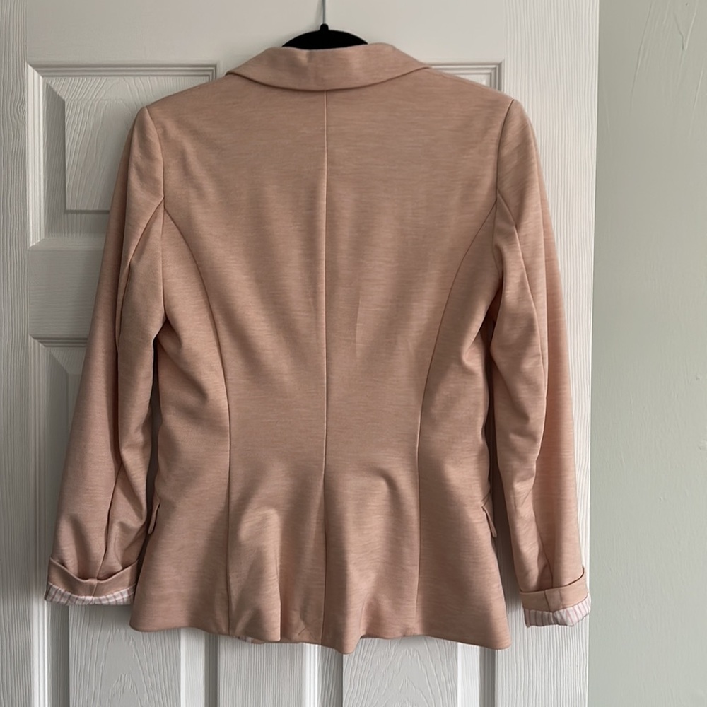 H&M One Button Blazer Heather Pink NWT - Picture 4 of 4